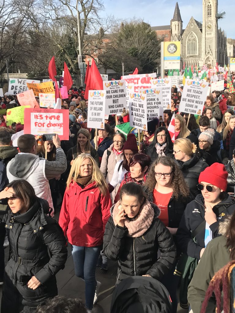  It's time for change: huge turnout for the childcare protest