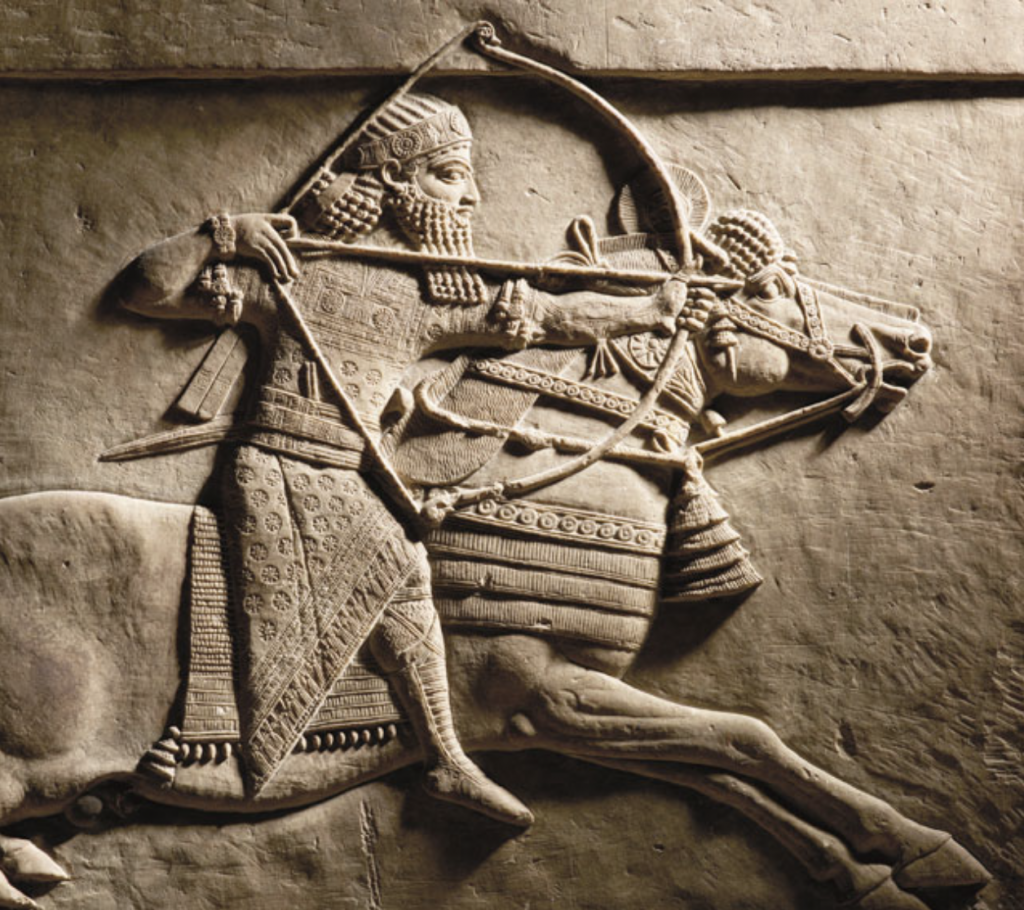 Ashurbanipal, King of Assyria 668 - 631 BCE, had tight control of the cities of Assyria
