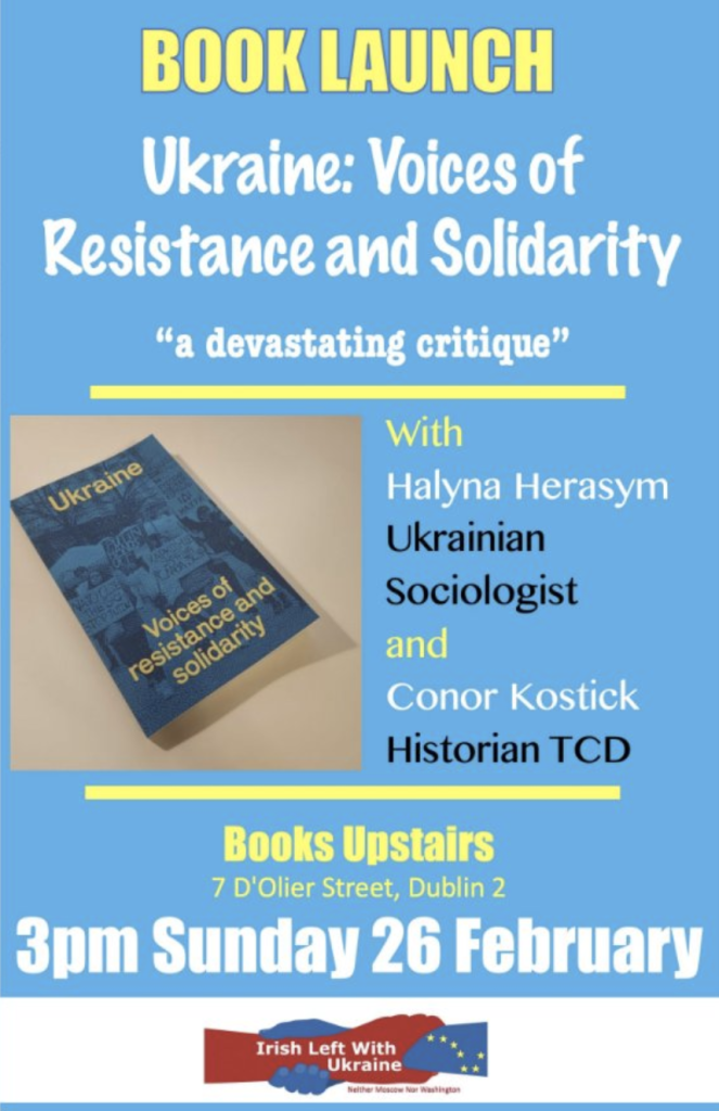 Ukraine Book Launch Voices of Resistance and Solidarity