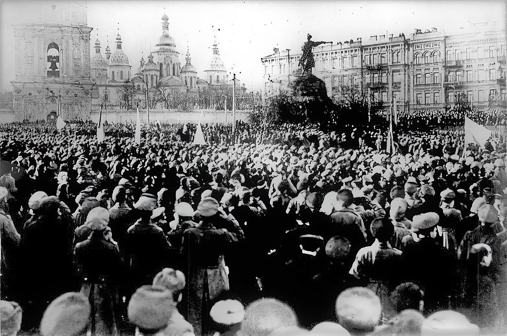 Ireland and Ukraine Summer 1917 rally for Central Rada Kyiv